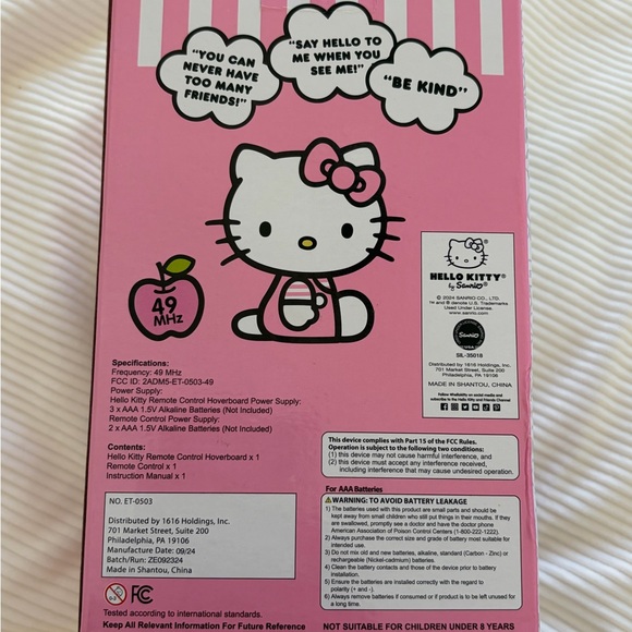 NWT Hello Kitty Pink Remote Control Set - Picture 3 of 3